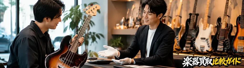 ベース買取におすすめの楽器買取業者