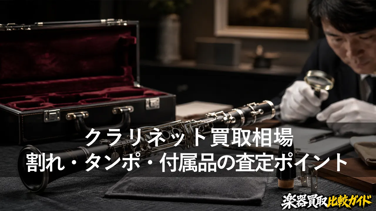 クラリネット買取相場｜割れ・タンポ・付属品の査定ポイント