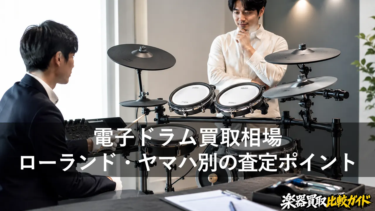 電子ドラム買取相場｜ローランド・ヤマハ別の査定ポイント