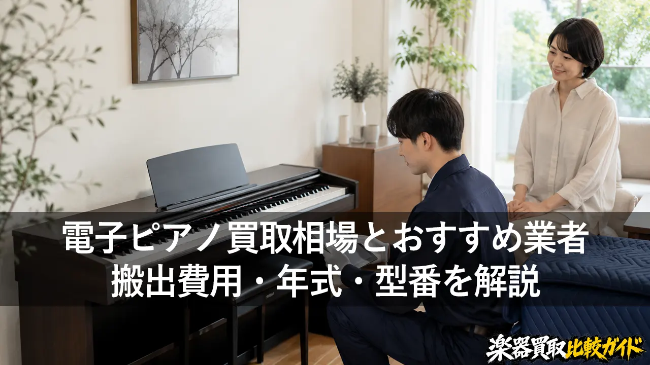 電子ピアノ買取相場とおすすめ業者｜搬出費用・年式・型番を解説