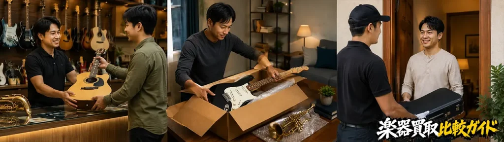 楽器買取業者の種類と特徴
