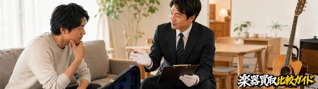 楽器買取 訪問 おすすめ業者を選ぶときの注意点