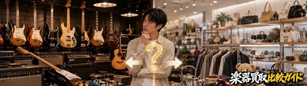 楽器買取はハードオフとセカンドストリートのどっちが高い?