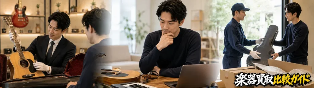 高価買取を狙うなら比較したい楽器買取サービス