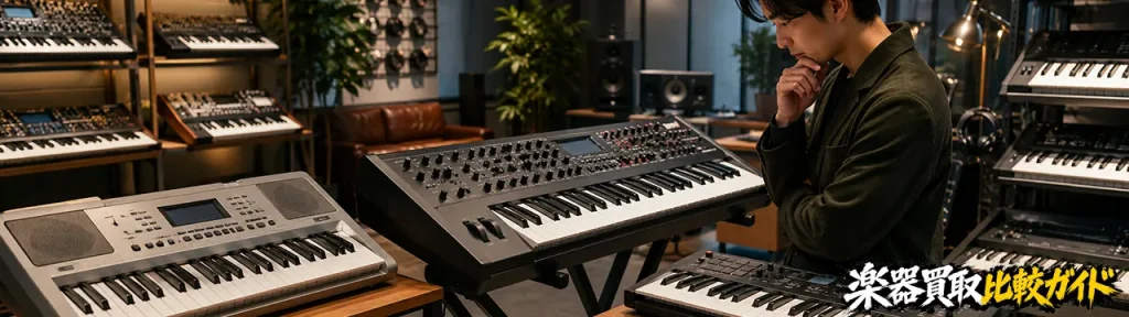 楽器買取でキーボードは売れる？まず知っておきたい買取市場の特徴