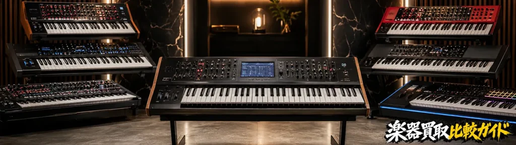 型番別に見るキーボード・シンセサイザー買取で高く売れやすいモデル
