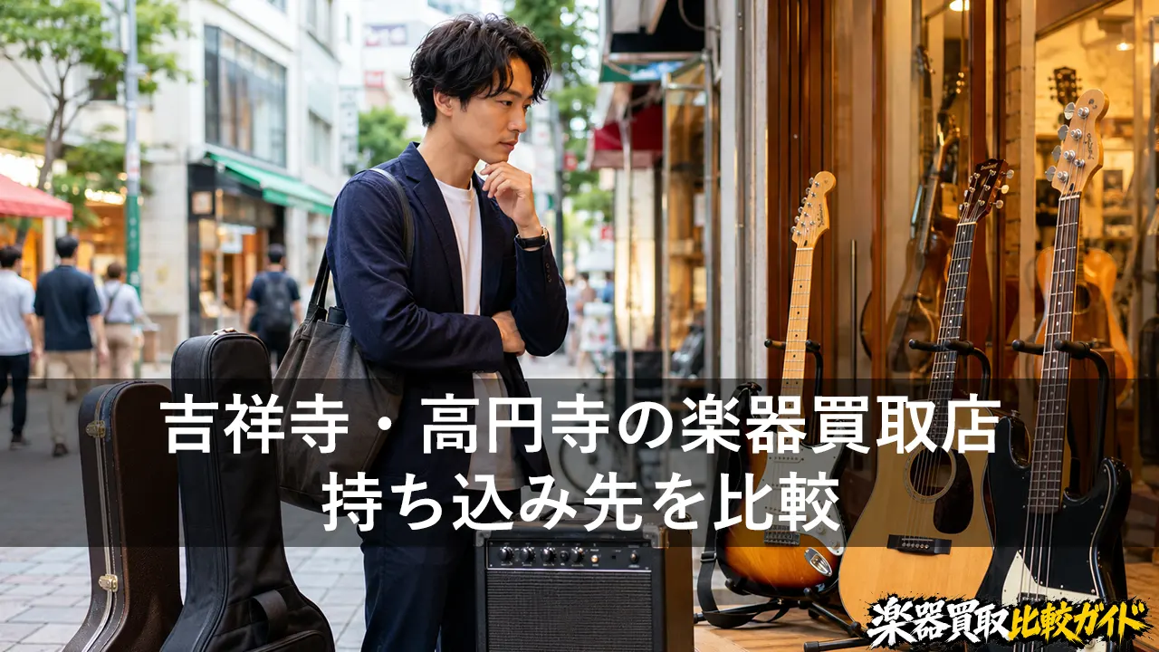 吉祥寺・高円寺の楽器買取店｜持ち込み先を比較
