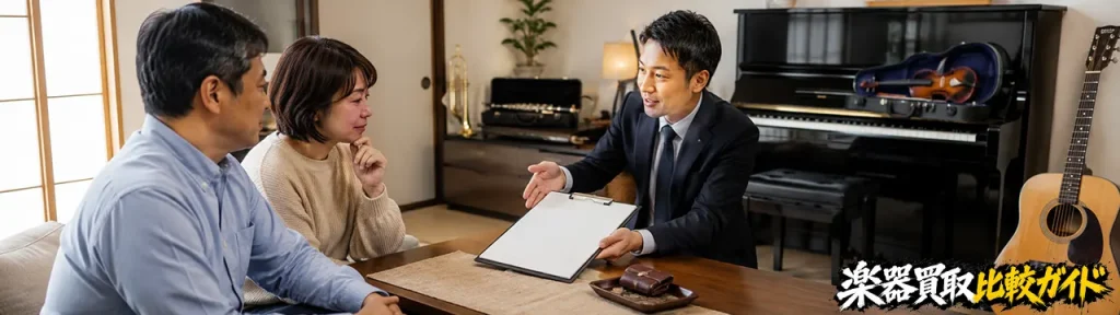 楽器買取の出張買取にかかる費用