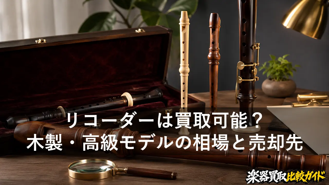 リコーダーは買取可能？木製・高級モデルの相場と売却先