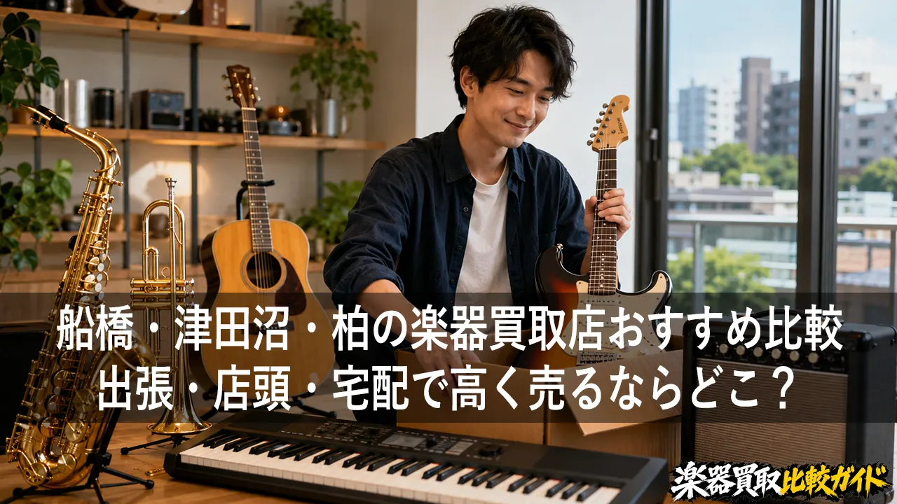船橋・津田沼・柏の楽器買取店おすすめ比較｜出張・店頭・宅配で高く売るならどこ？