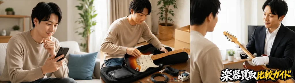 船橋・津田沼・柏で楽器買取を申し込む流れ