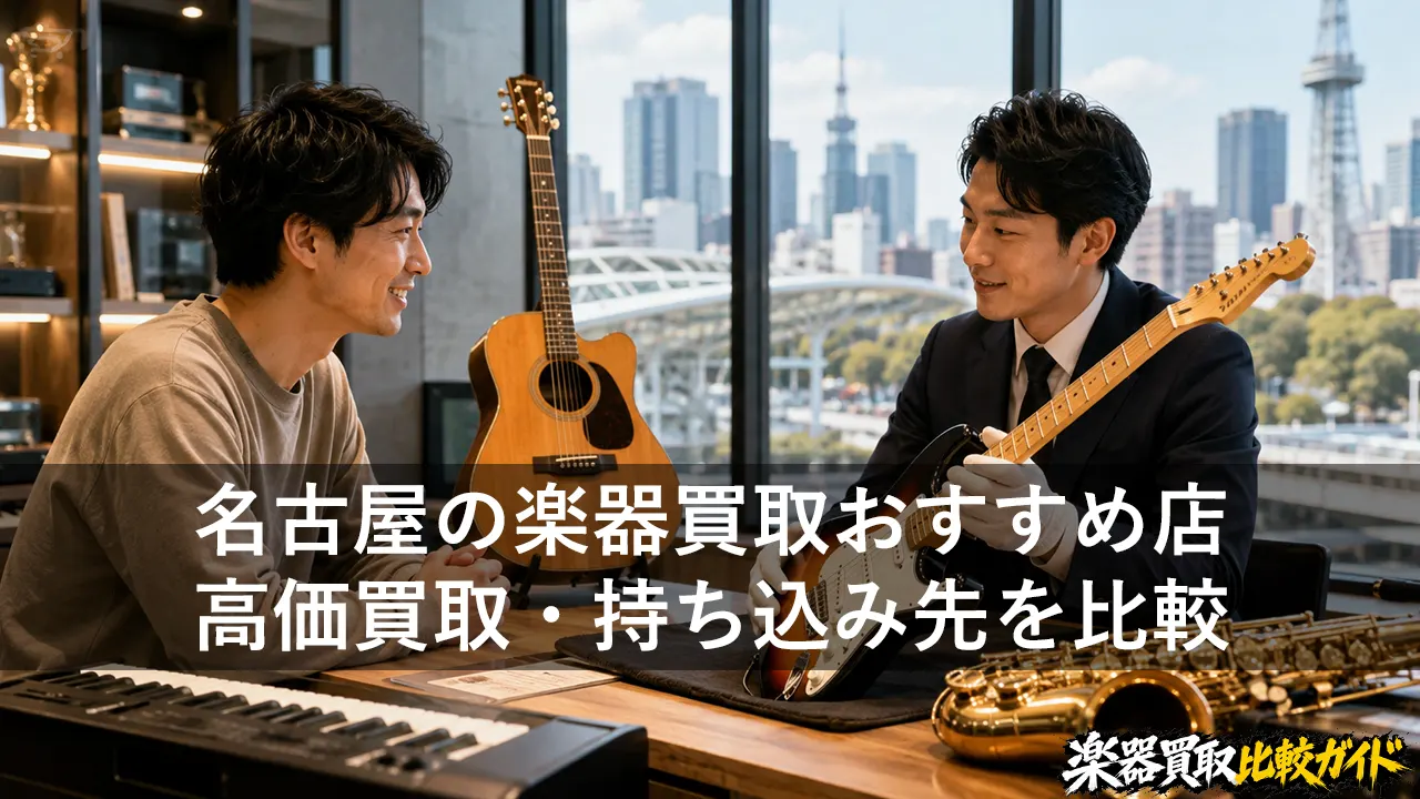 名古屋の楽器買取おすすめ店｜高価買取・持ち込み先を比較