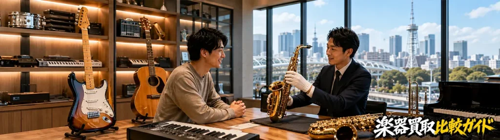 1位：楽器の買取屋さん｜名古屋市周辺でスピード重視なら最優先