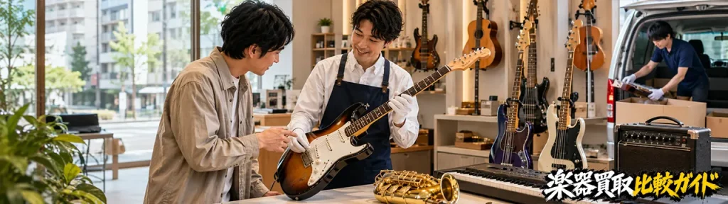 楽器買取を守山区・守山で比較したい店舗と出張買取
