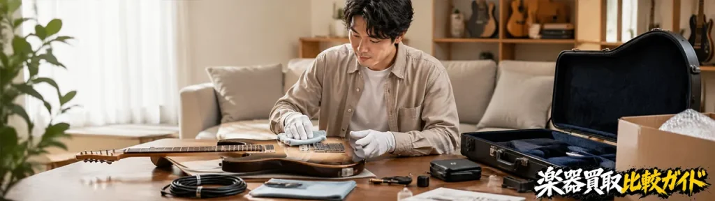 楽器買取で査定額を上げる準備