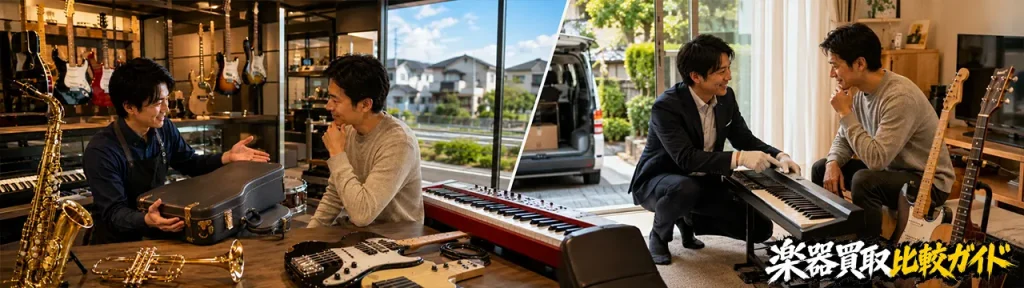 土浦で楽器買取を探すなら店頭と出張を比較したい