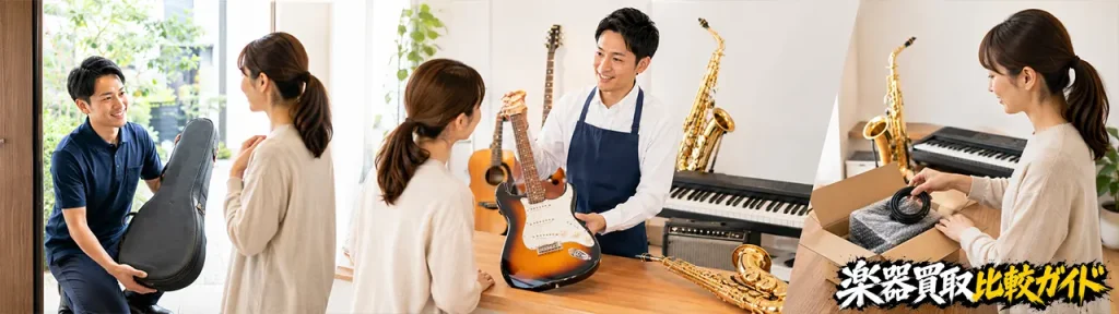 堺市で楽器買取を選ぶなら、まずは出張・店頭・宅配の違いを押さえる